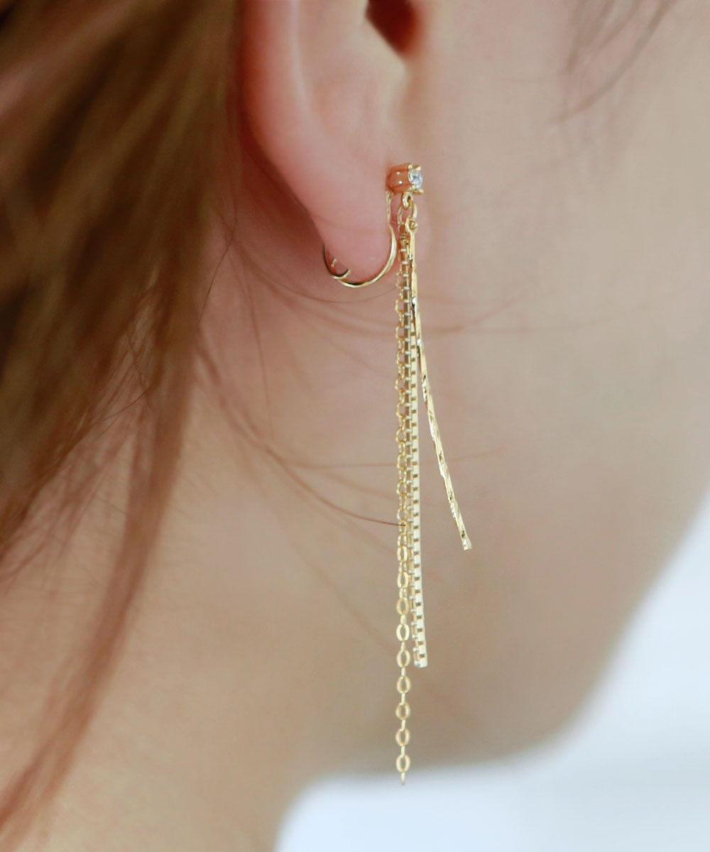 colleca la「ループフィット・ロングチェーンイヤリング」|イヤリング|