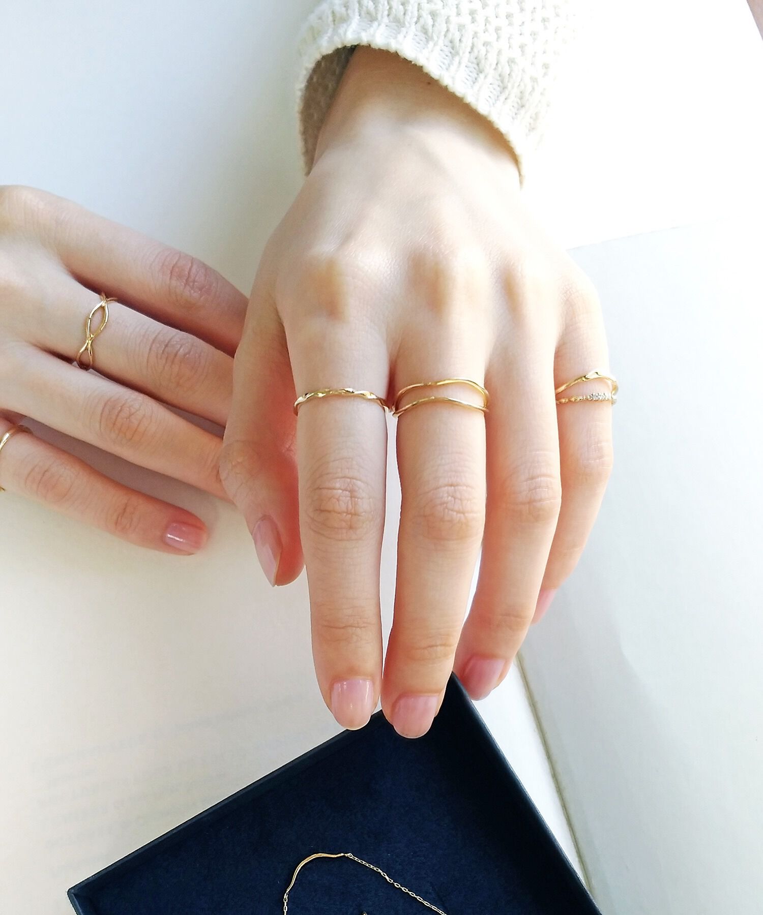  「K10 frais ツイスト ゴールドリング」|リング|