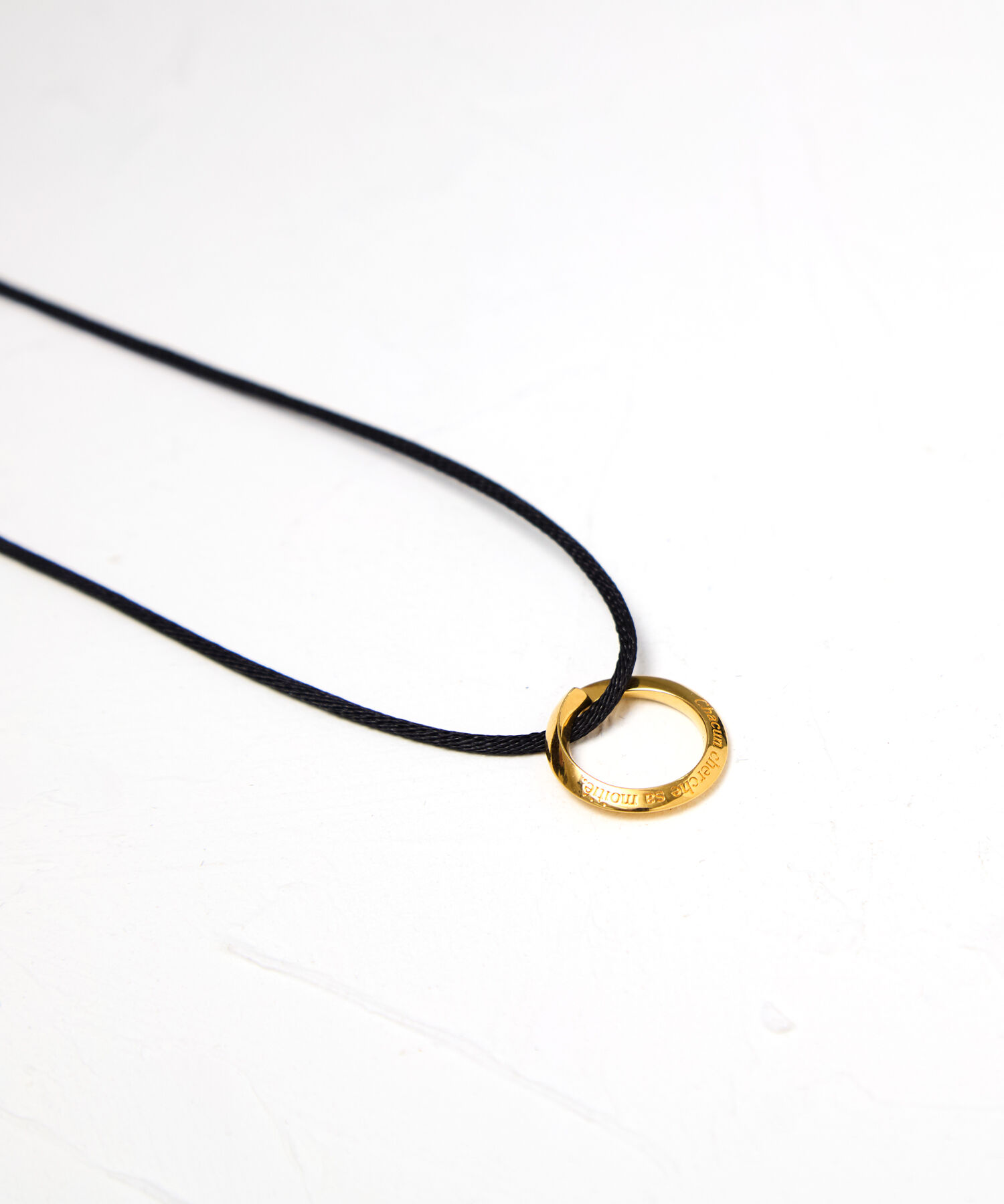 JUPITER「【SV】リングモチーフコードネックレス　ゴールド」|ネックレス|