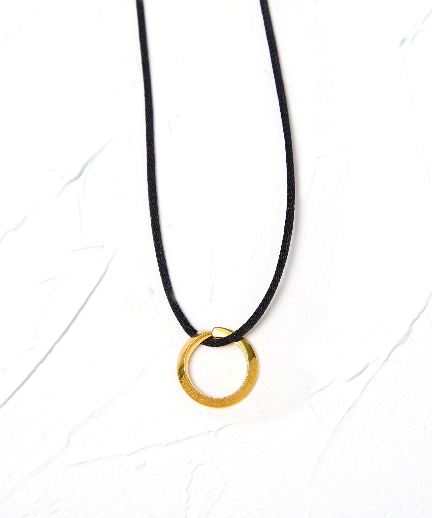 JUPITER「【SV】リングモチーフコードネックレス　ゴールド」|ネックレス|