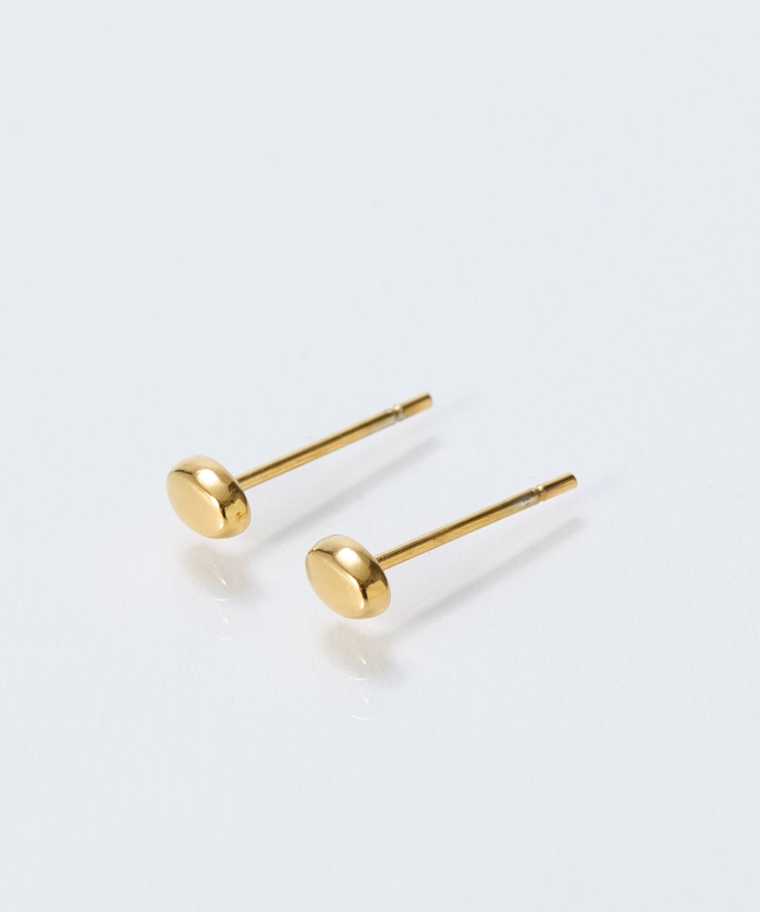 Phoebe「【金属アレルギー対応】メタルビーンズピアス　ゴールド/サージカルステンレス」|ピアス|