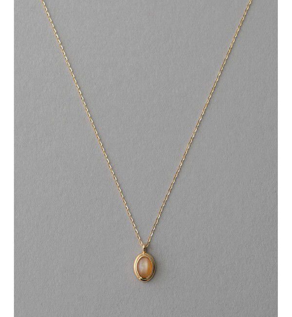 ete「K10YG ヴェール ナチュラルストーン ネックレス」|ネックレス|B