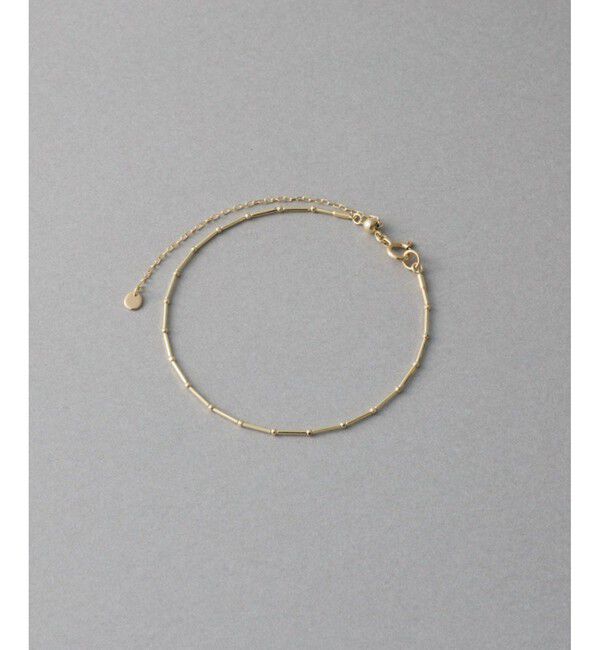 ete「[フロート] K10YG ステーション ワイヤー ブレスレット」|ブレスレット・バングル|