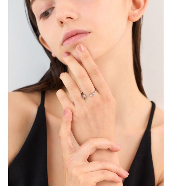 ete「[レイヤード] ビジュー ハグリング」|リング|