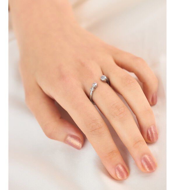 ete「[レイヤード] ビジュー ハグリング」|リング|