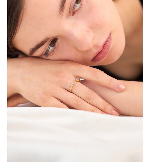 ete「[レイヤード] ビジュー ハグリング」|リング|