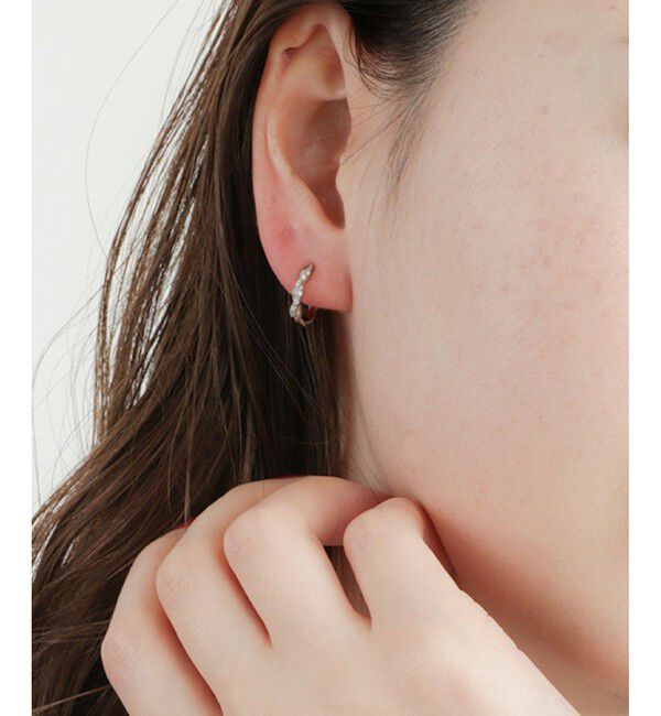 Jouete「イヤリング フープ ジルコニア」|イヤリング|