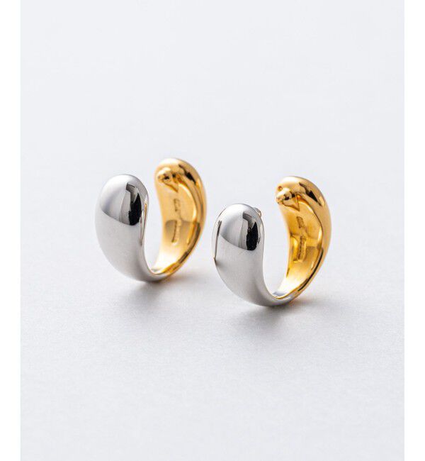 Jouete「ダブルフェイス イヤリング コンビカラー」|イヤリング|プラチナム