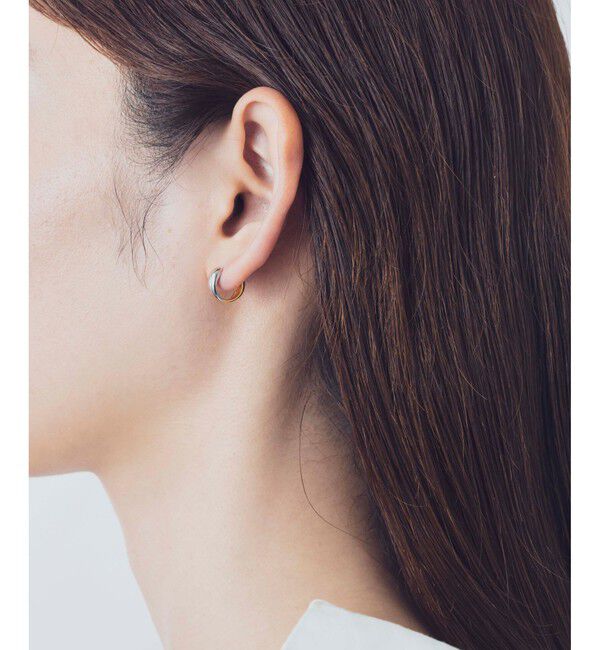 Jouete「ダブルフェイス イヤリング コンビカラー」|イヤリング|
