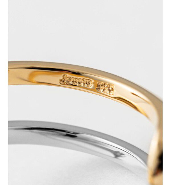 Jouete「フォークリング ジルコニア コンビカラー」|リング|