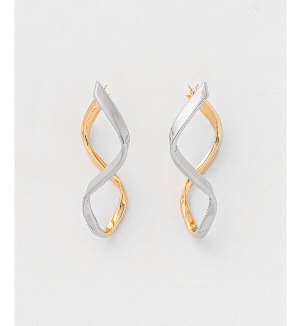 Jouete「サークルピアス コンビカラー」|ピアス|シルバー系その他