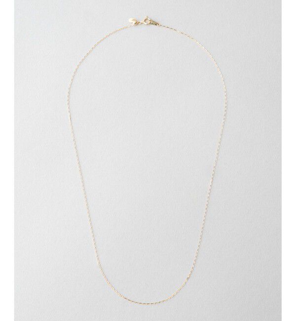 Jouete「K10YG ミラーカットチェーン ネックレス」|ネックレス|