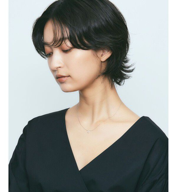 Jouete「K10WG ダイヤモンド レイヤー ホースシュー ネックレス」|ネックレス|