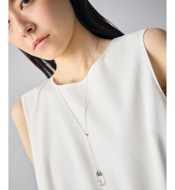 Jouete「[ドロップ] ロング ネックレス パール」|ネックレス|