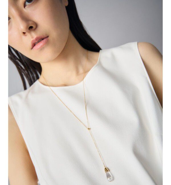 Jouete「[ドロップ] ロング ネックレス パール」|ネックレス|