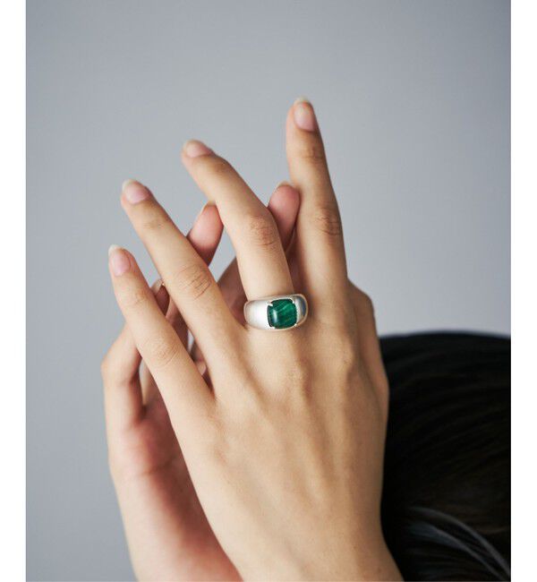 Jouete「リング クォーツ&times;マラカイト」|リング|