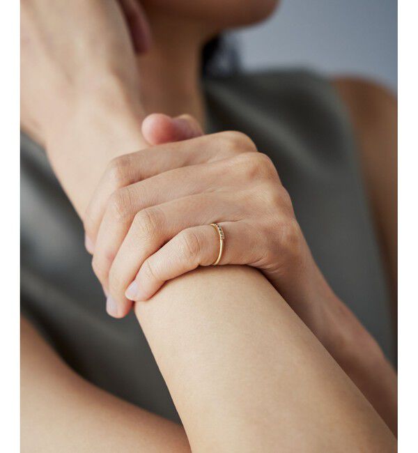 Jouete「K10YG ピンキーリング ダイヤモンド」|リング|