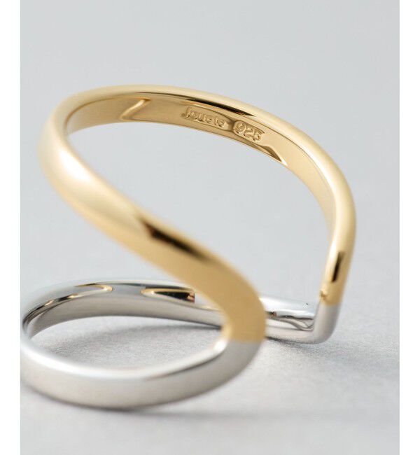 Jouete「[フォークピンキー] レイヤード コンビカラー」|リング|