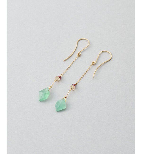 Jouete「ピアス グリーンアベンチュリンクォーツ」|ピアス|