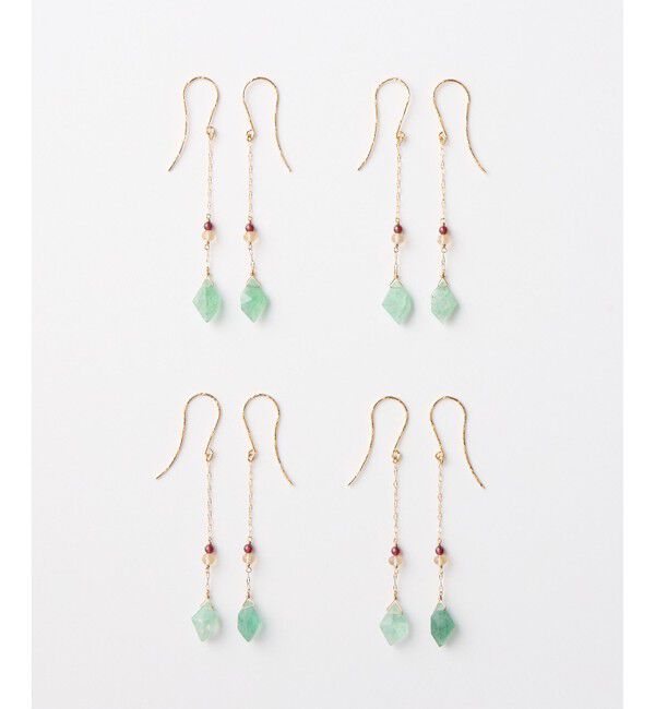 Jouete「ピアス グリーンアベンチュリンクォーツ」|ピアス|