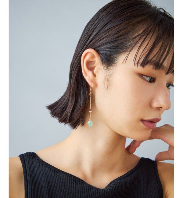 Jouete「ピアス グリーンアベンチュリンクォーツ」|ピアス|