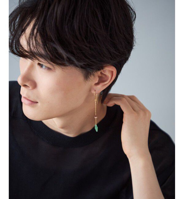 Jouete「ピアス グリーンアベンチュリンクォーツ」|ピアス|