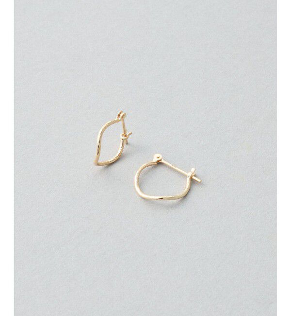 Jouete「K10YG フープピアス ツイスト」|ピアス|