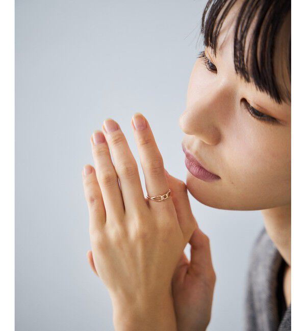 Jouete「[レイヤー] K10YG リング チェーン」|リング|