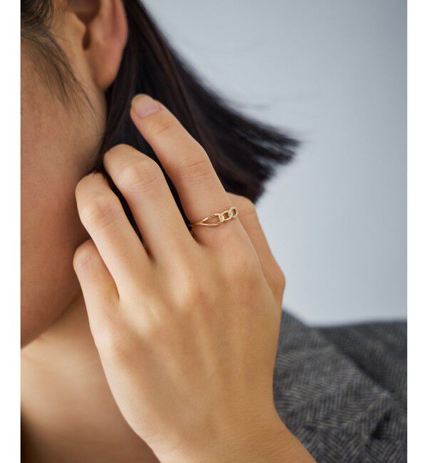 Jouete「[レイヤー] K10YG リング チェーン」|リング|