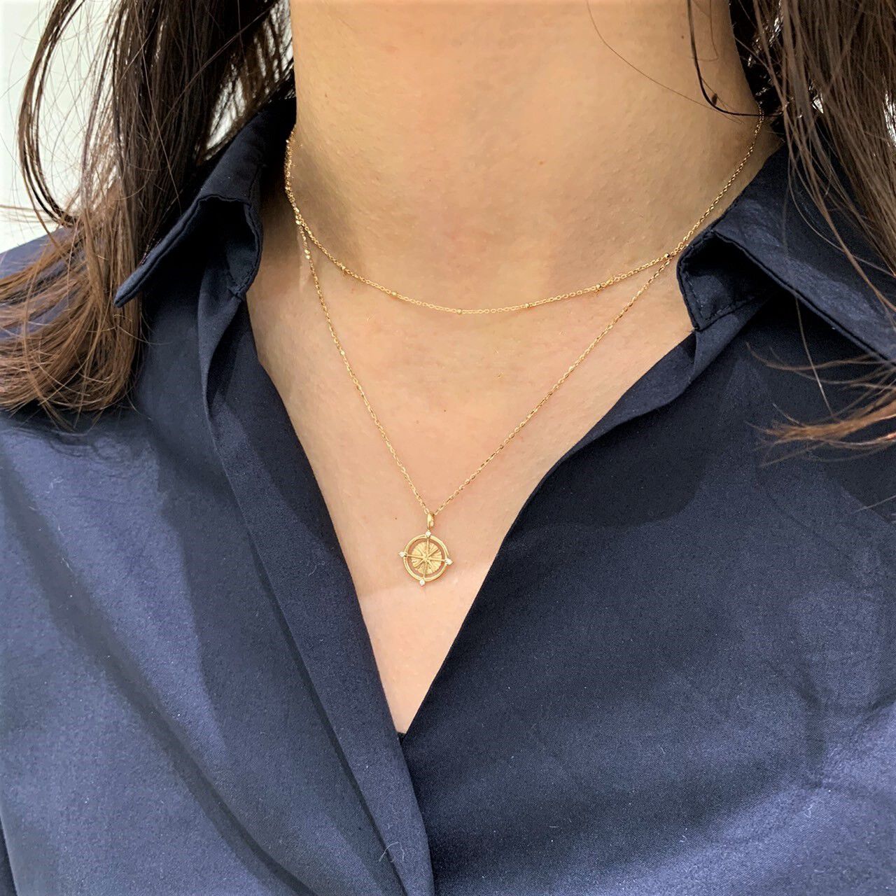 STAR JEWELRY「STAR CHARMS（COMPASS）」|ネックレス|