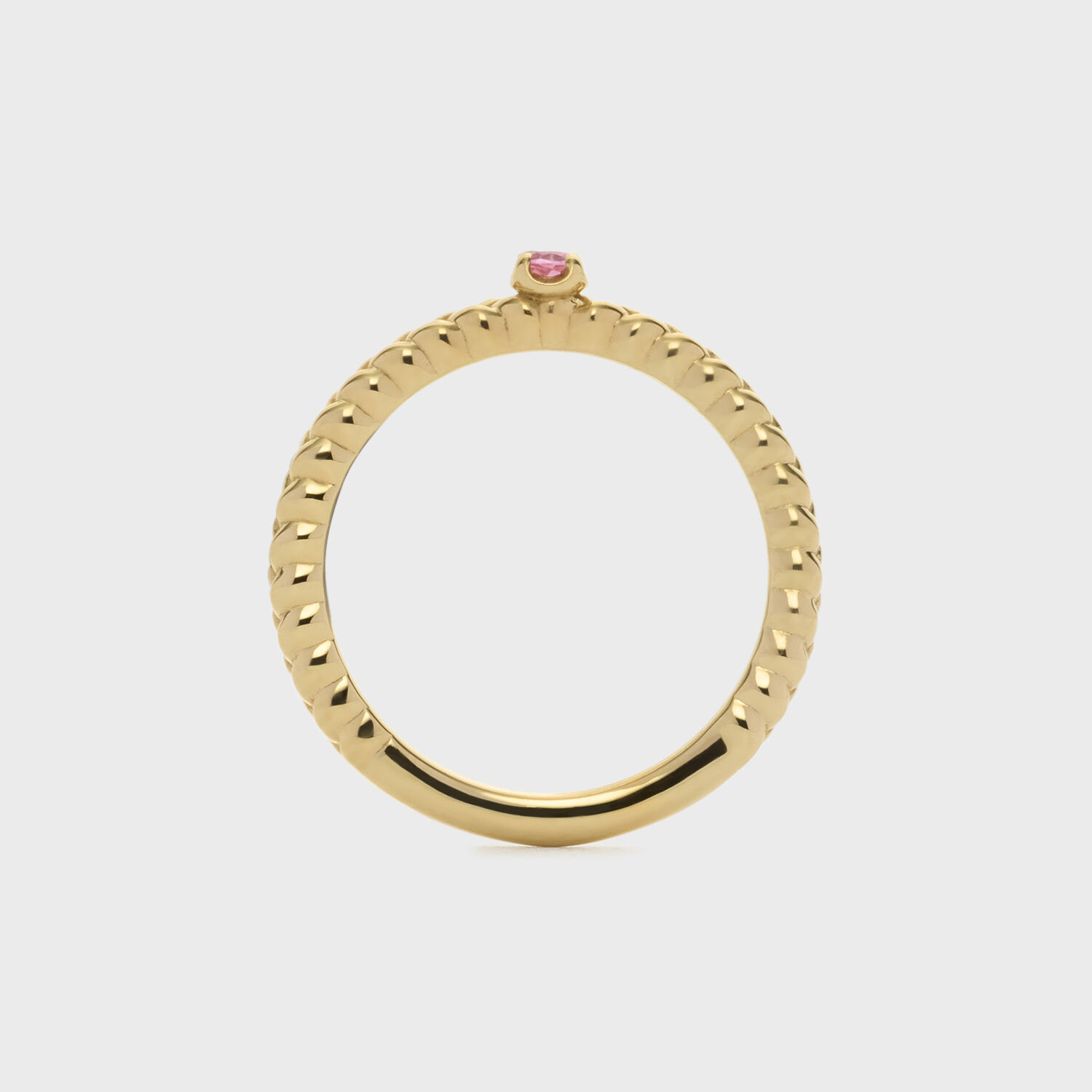 NOJESS「ゴールドトルマリンピンキーリング」|リング|