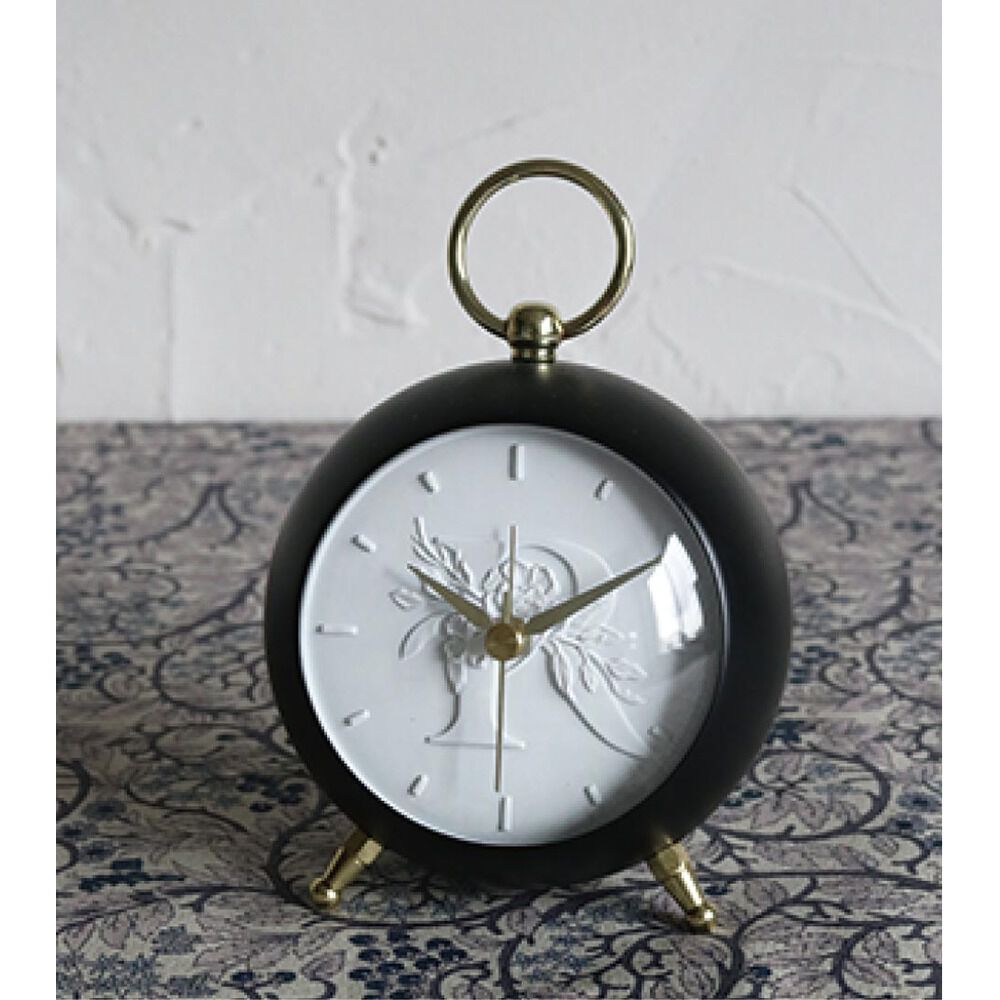 BACKYARD FAMILY「目覚まし時計 アナログ 通販 目覚まし 時計 めざまし時計 アラームクロック おしゃれ」|クロック・置時計|ブラック1