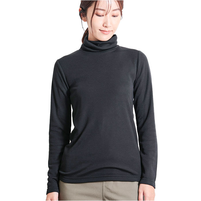 BACKYARD FAMILY「タートルネック レディース 通販 Tシャツ カットソー ロンT 長袖Tシャツ 長袖 ロングTシャツ」|Tシャツ・カットソー|