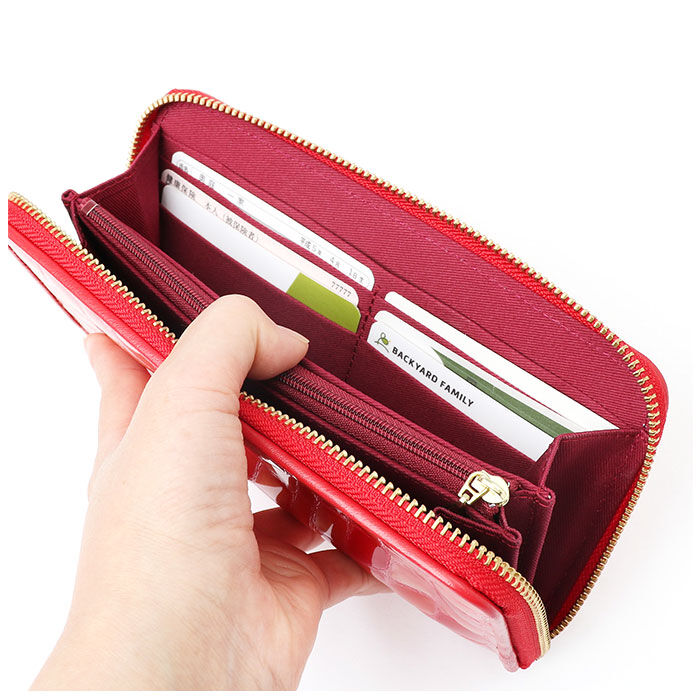 BACKYARD FAMILY「長財布 レディース ラウンドファスナー 通販 Rose Pomm 財布 サイフ ロングウォレット」|財布|