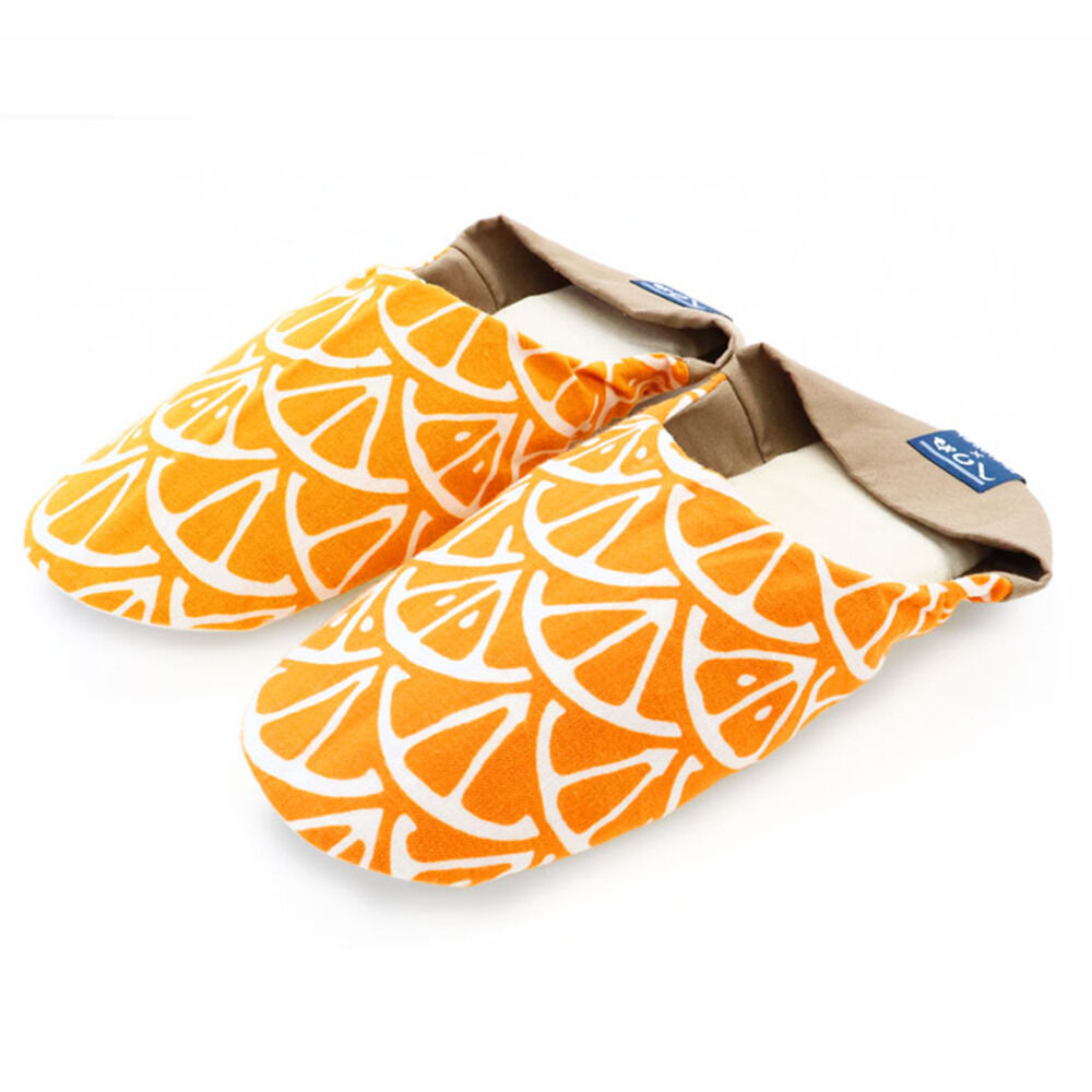 BACKYARD FAMILY「スリッパ 洗える 通販 室内 おしゃれ オクムラ ブランド かまわぬ トイレ かわいい かかと」|ルームシューズ|オレンジ1