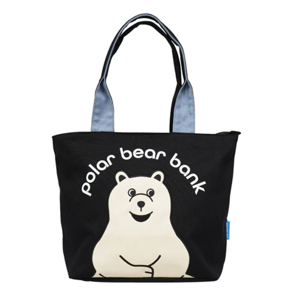 BACKYARD FAMILY「ポーラーベアバンク トートバッグ PolarBearBank 通販 バッグ バック トート かばん」|トートバッグ|ブラック1