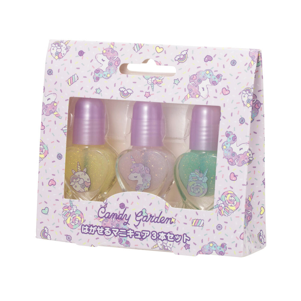 BACKYARD FAMILY「はがせる マニキュア 3本セット ネイル キッズ 通販 コスメ はがせるマニキュア はがせるネイル」|その他|パープル1