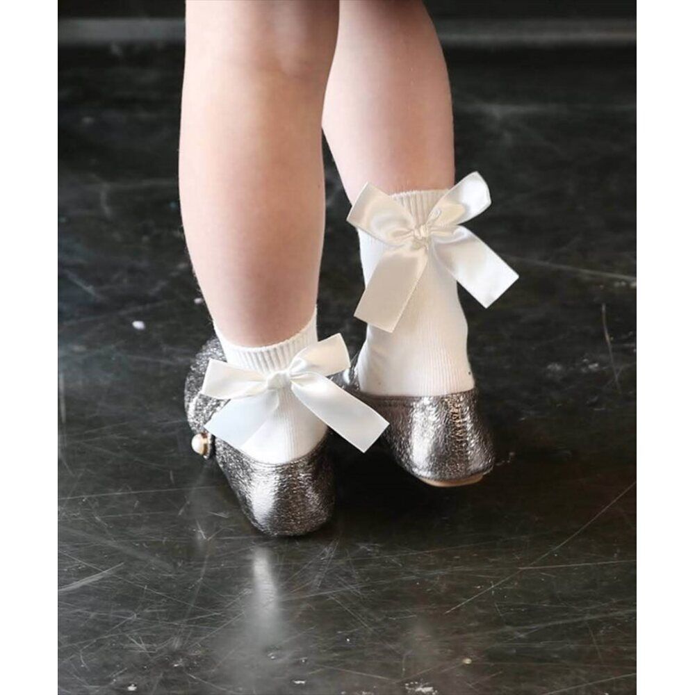 BACKYARD FAMILY「靴下 キッズ 女の子 ショート 通販 クルーソックス 66012302 ソックス」|ソックス|ホワイト1