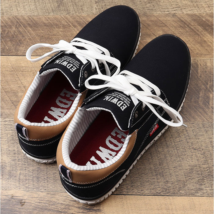 BACKYARD FAMILY「EDWIN スニーカー EDW7762 エドウィン 通販 メンズ ローカットスニーカー 軽量 幅広」|スリッポン|