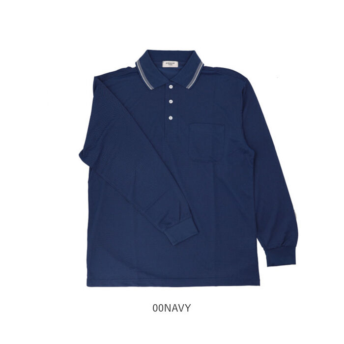 BACKYARD FAMILY「ポロシャツ メンズ 長袖 通販 長袖ポロシャツ カジュアル シンプル 吸汗速乾 男性 通気性 紳士」|その他|