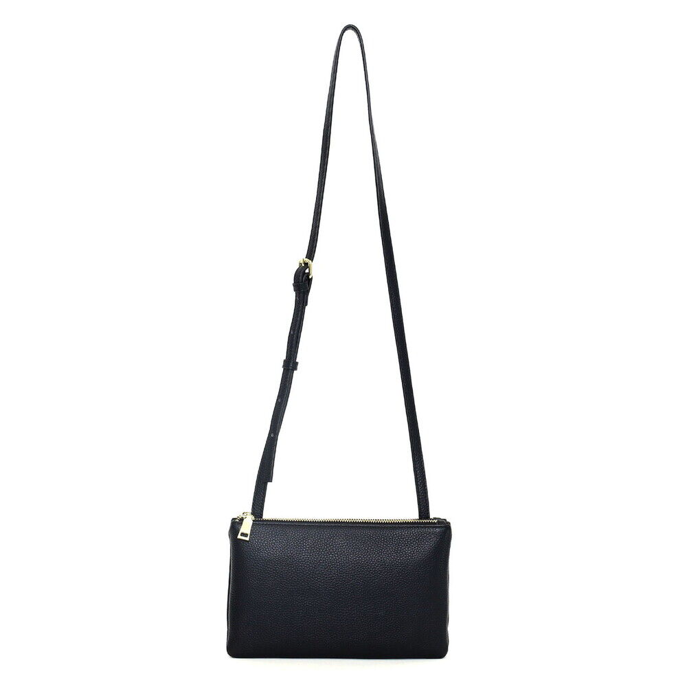 BACKYARD FAMILY「ショルダーバッグ レディース 小さめ 通販 レザーバッグ 斜め掛けバッグ 肩掛けバッグ 牛革」|ショルダー・メッセンジャー|ブラック1