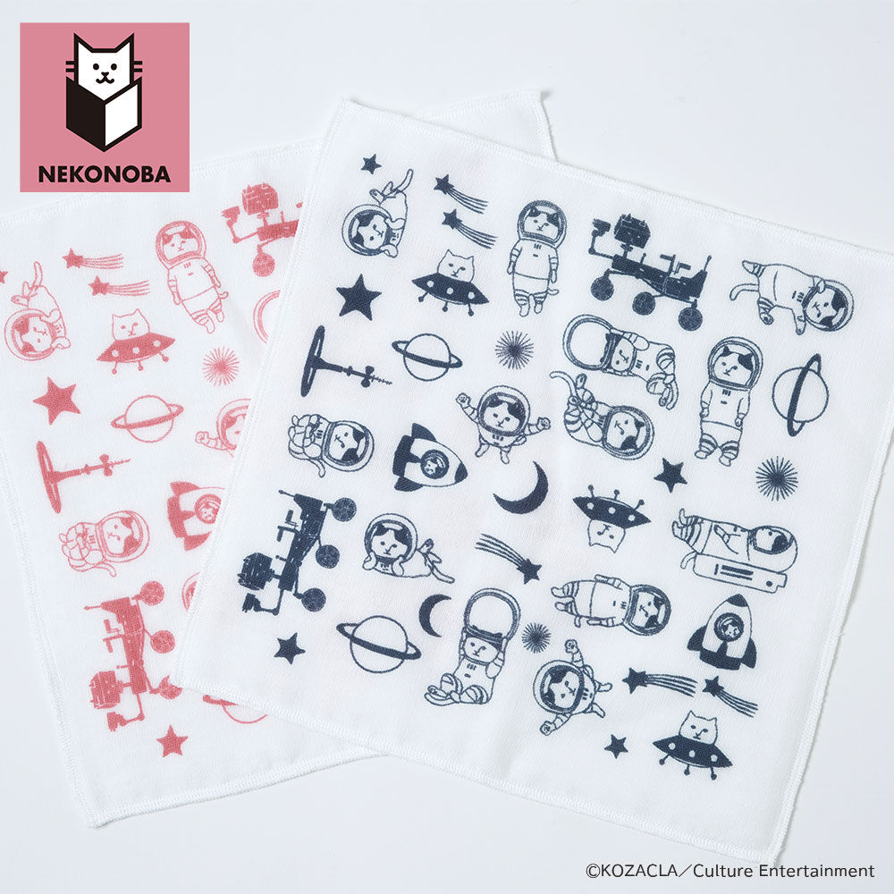 BACKYARD FAMILY「NEKONOBA 通販 ガーゼハンカチ 8重ガーゼハンカチ ハンカチ NYASA ハンカチタオル」|ハンカチ|