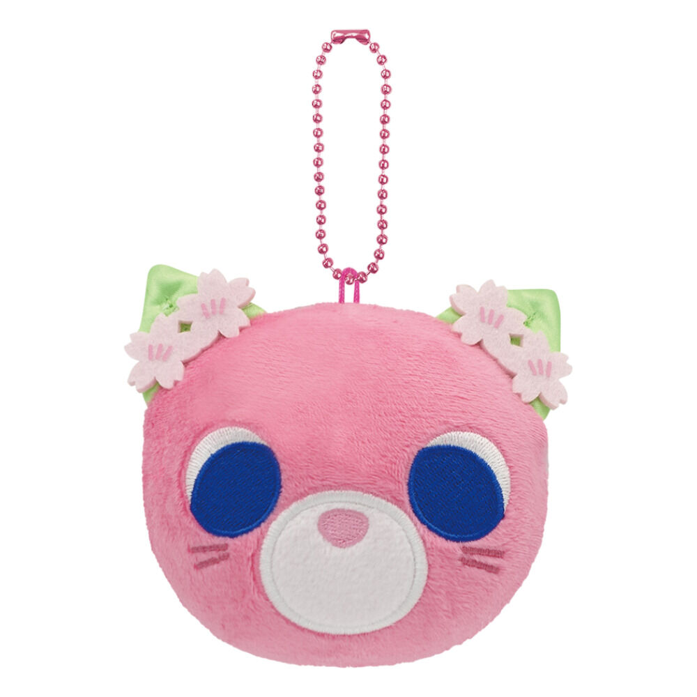 BACKYARD FAMILY「キーホルダー ぬいぐるみ キャラクター 通販 ぬくいーず スクイーズ キーチェーン バッグチャーム」|フィギュア・ホビー|ピンク1