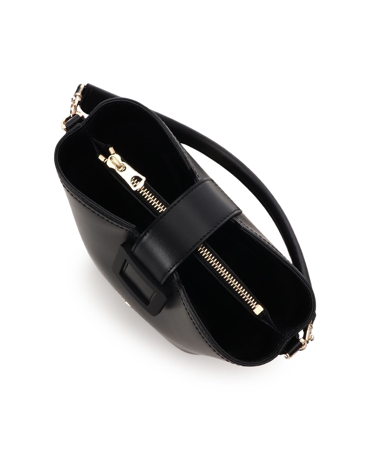 Samantha Thavasa「ベルトデザイン レザーバケツ型ハンドバッグ」|ハンドバッグ|