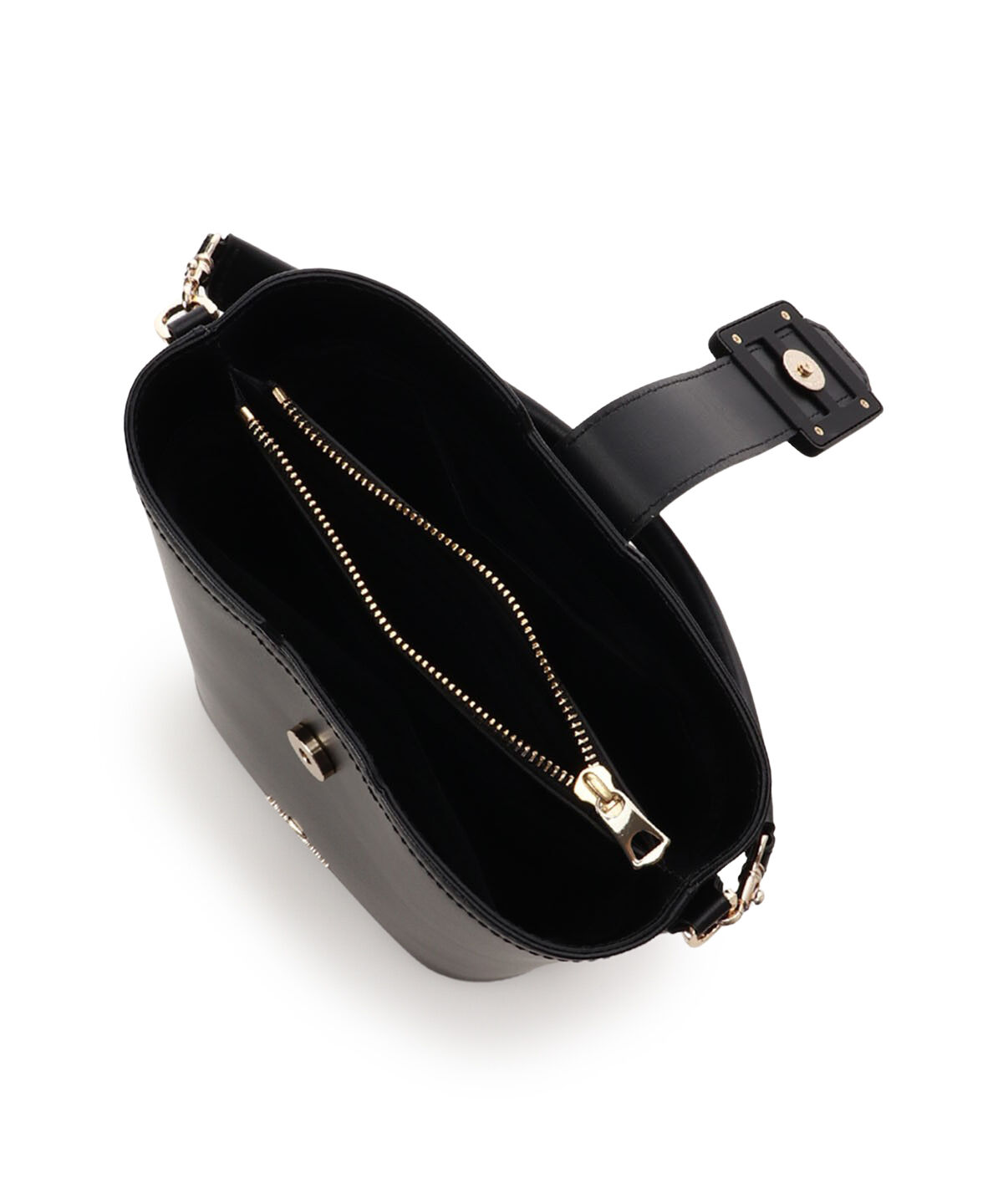 Samantha Thavasa「ベルトデザイン レザーバケツ型ハンドバッグ」|ハンドバッグ|