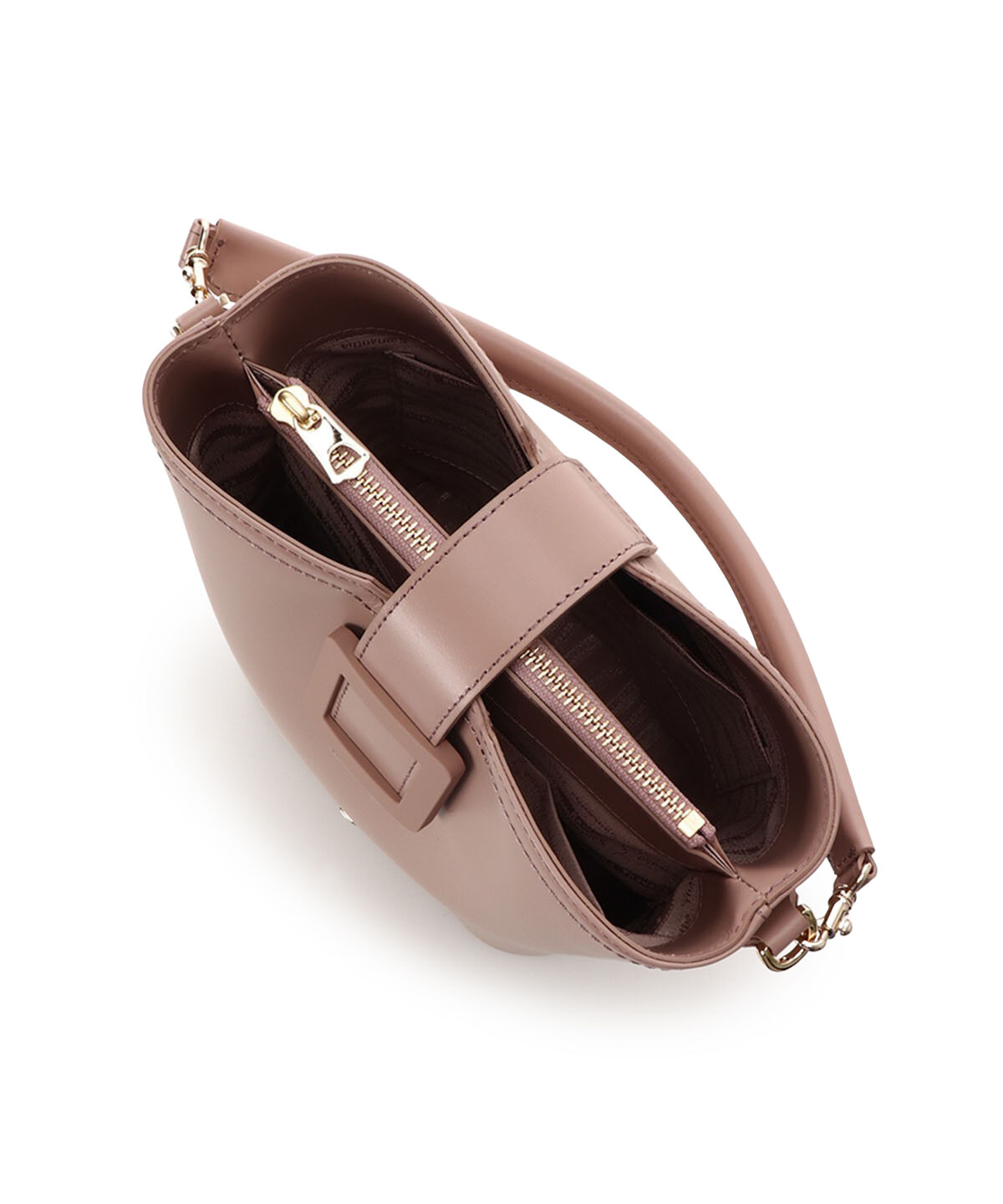 Samantha Thavasa「ベルトデザイン レザーバケツ型ハンドバッグ」|ハンドバッグ|