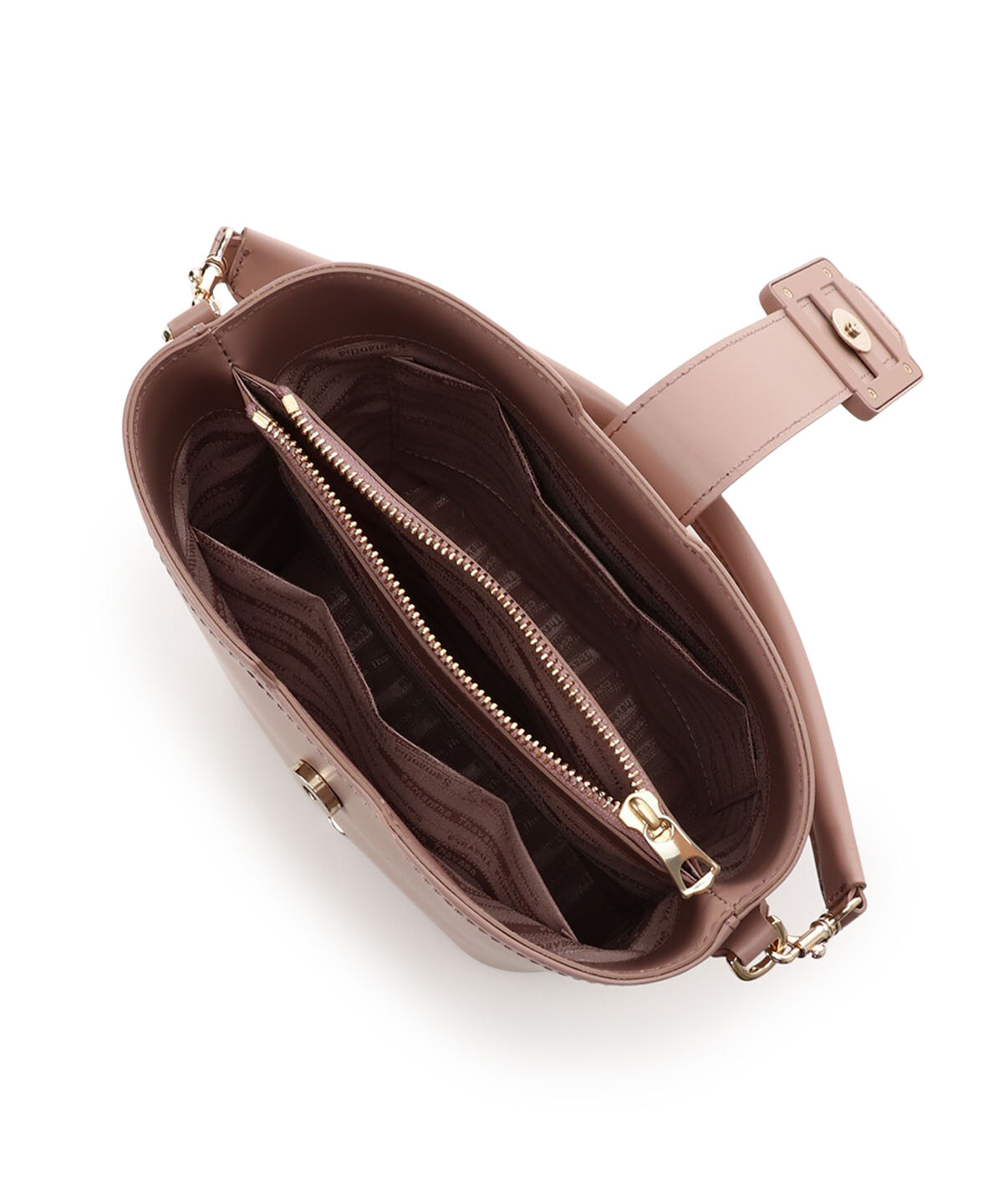 Samantha Thavasa「ベルトデザイン レザーバケツ型ハンドバッグ」|ハンドバッグ|