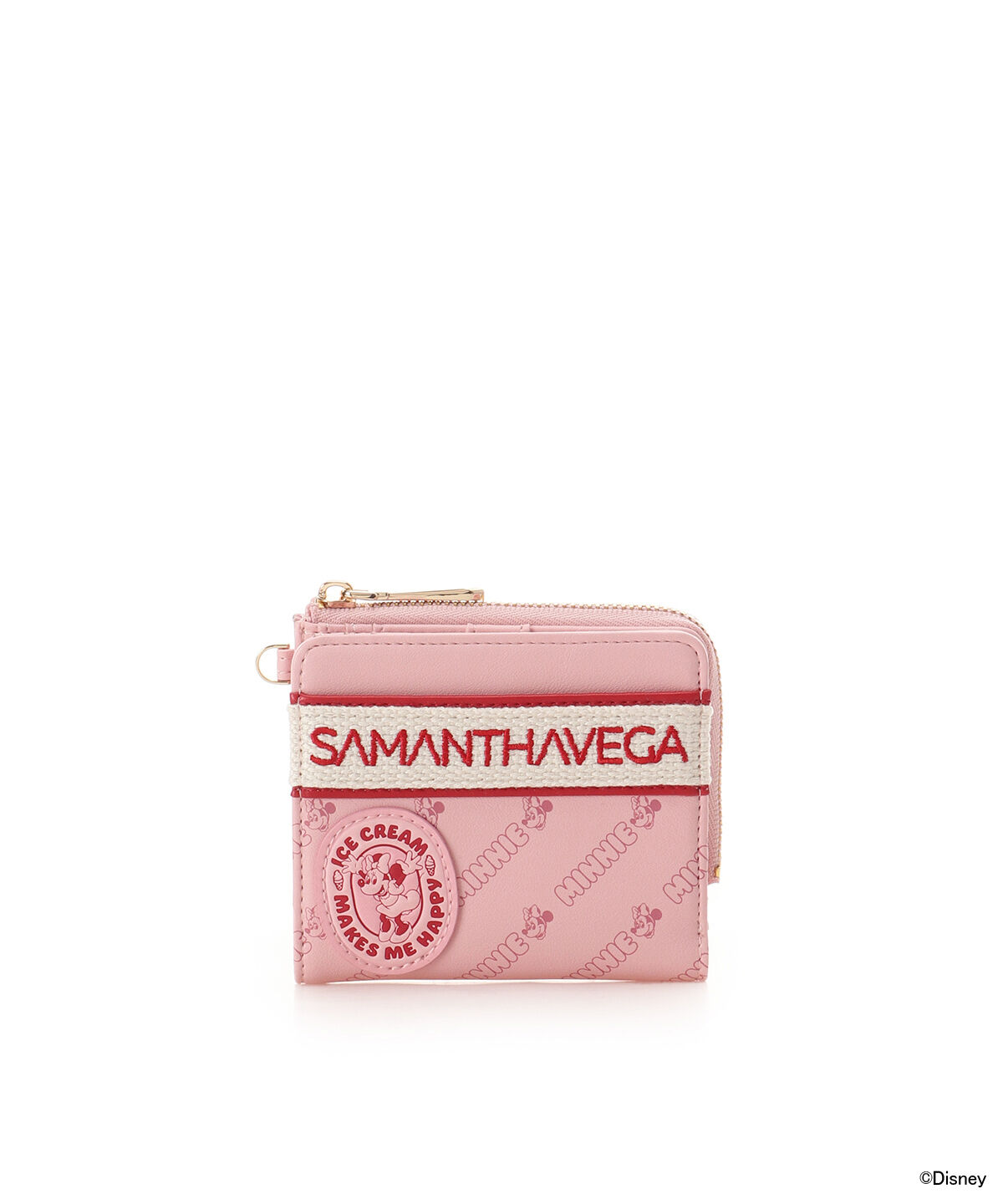 Samantha Vega「「ミッキーマウス＆フレンズ」折財布（ミニーマウス）」|財布|ピンク