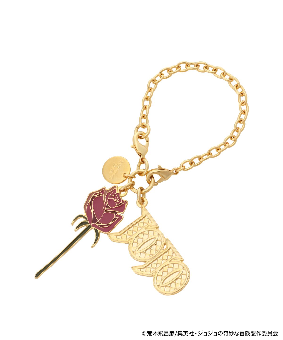 Samantha Vega「ｱﾆﾒ『ｼﾞｮｼﾞｮの奇妙な冒険 ﾌｧﾝﾄﾑﾌﾞﾗｯﾄﾞ』｢ﾃﾞｨｵ」|チャーム・キーホルダー|ゴールド