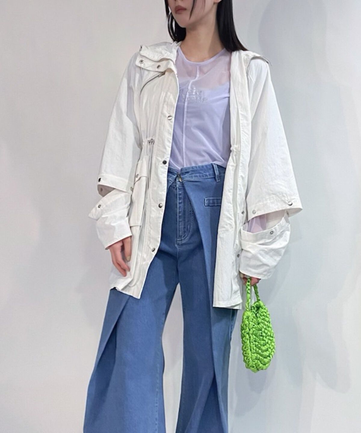 REDYAZEL「スタンドフード2WAYポンチョブルゾン」|ブルゾン・スタジャン|